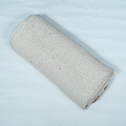 White Dyeable Cotton Blend Lurex Fabric | SKU: JDD-452
