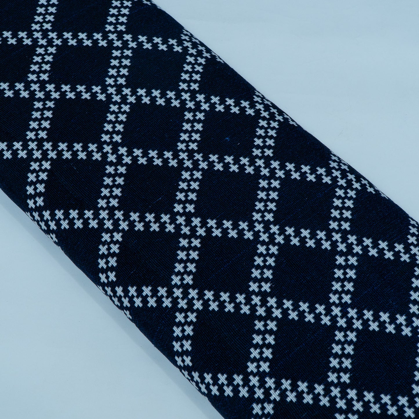 Blue & White Design Cotton Blend Jacquard | SKU: JDD-463