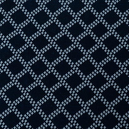 Blue & White Design Cotton Blend Jacquard | SKU: JDD-463