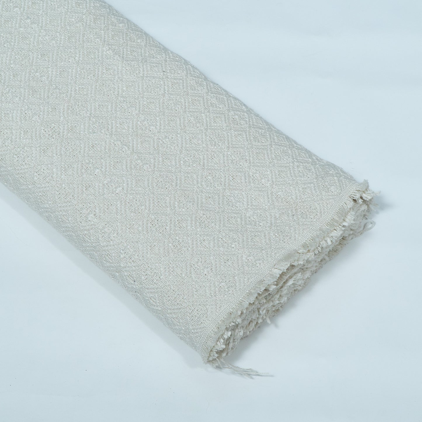 Off White Dyeable Textured Cotton Jacquard | SKU : JDD-467