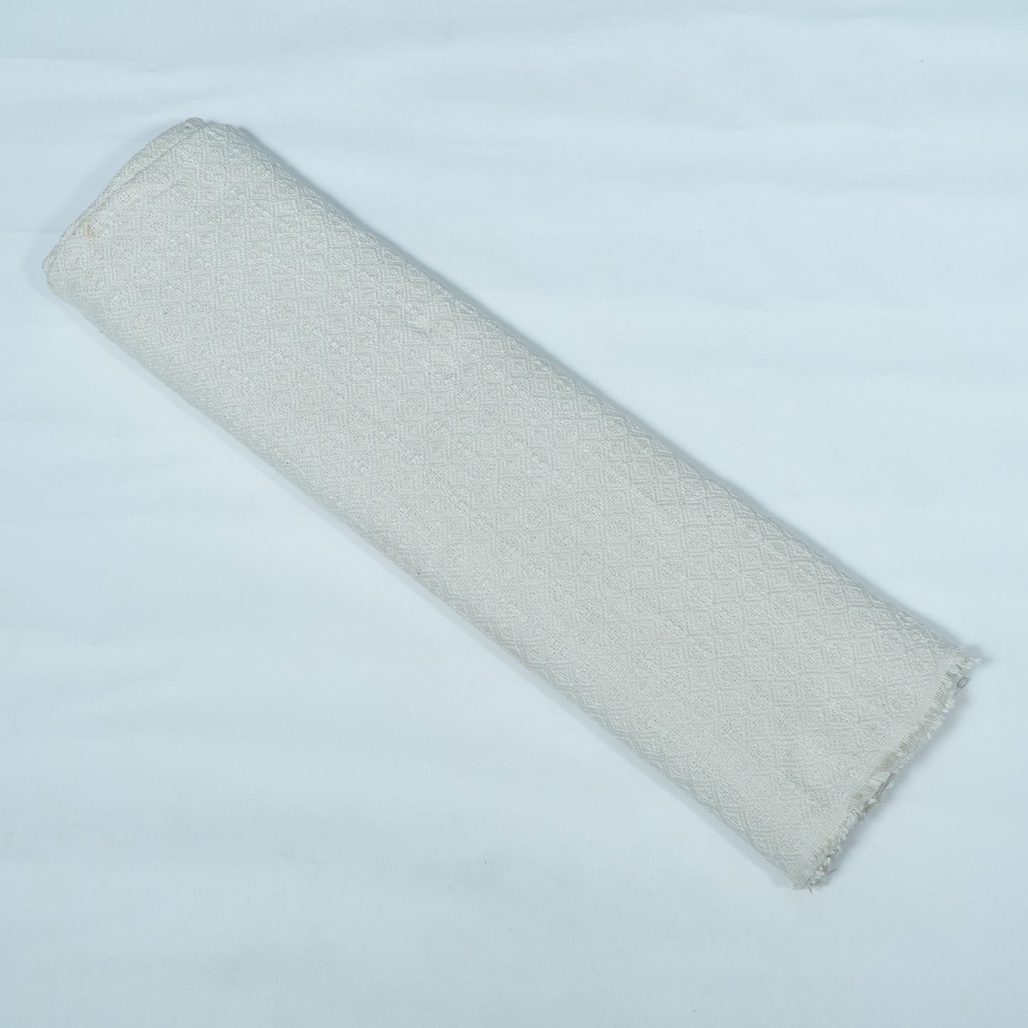 Off White Dyeable Textured Cotton Jacquard | SKU : JDD-467