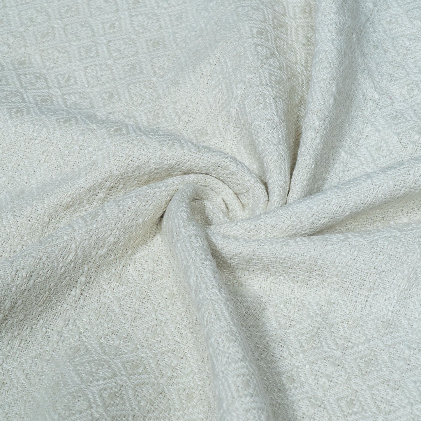 Off White Dyeable Textured Cotton Jacquard | SKU : JDD-467