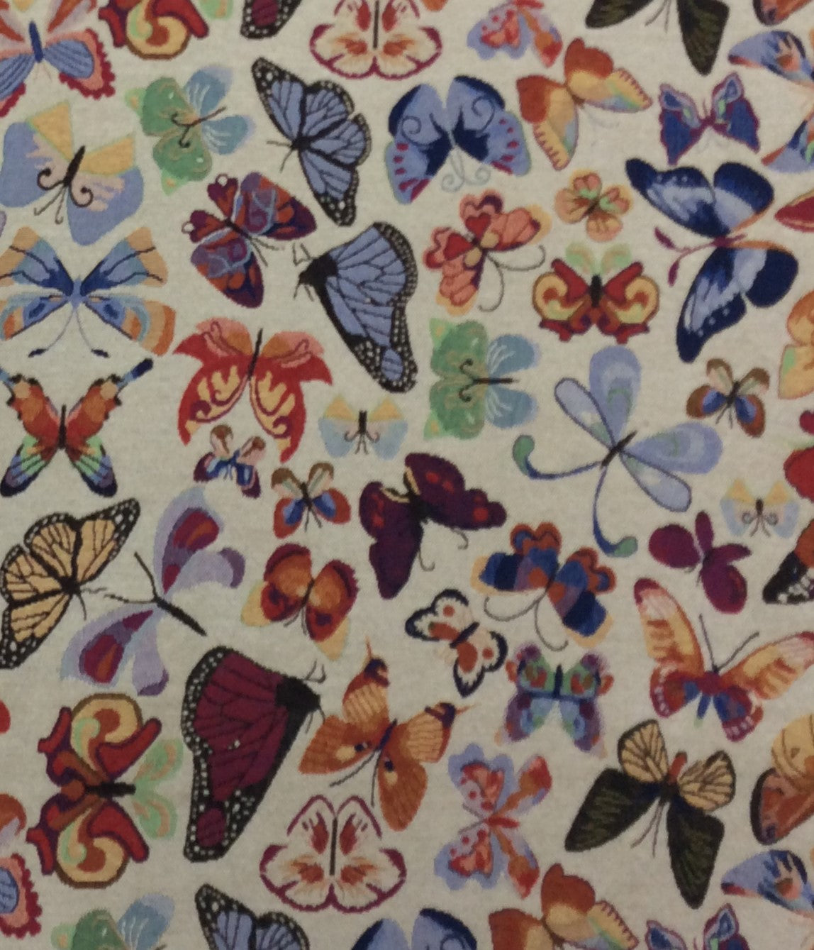 Multicolor Butterfly Design Cotton Blend Jacquard (SKU: JDD-474)