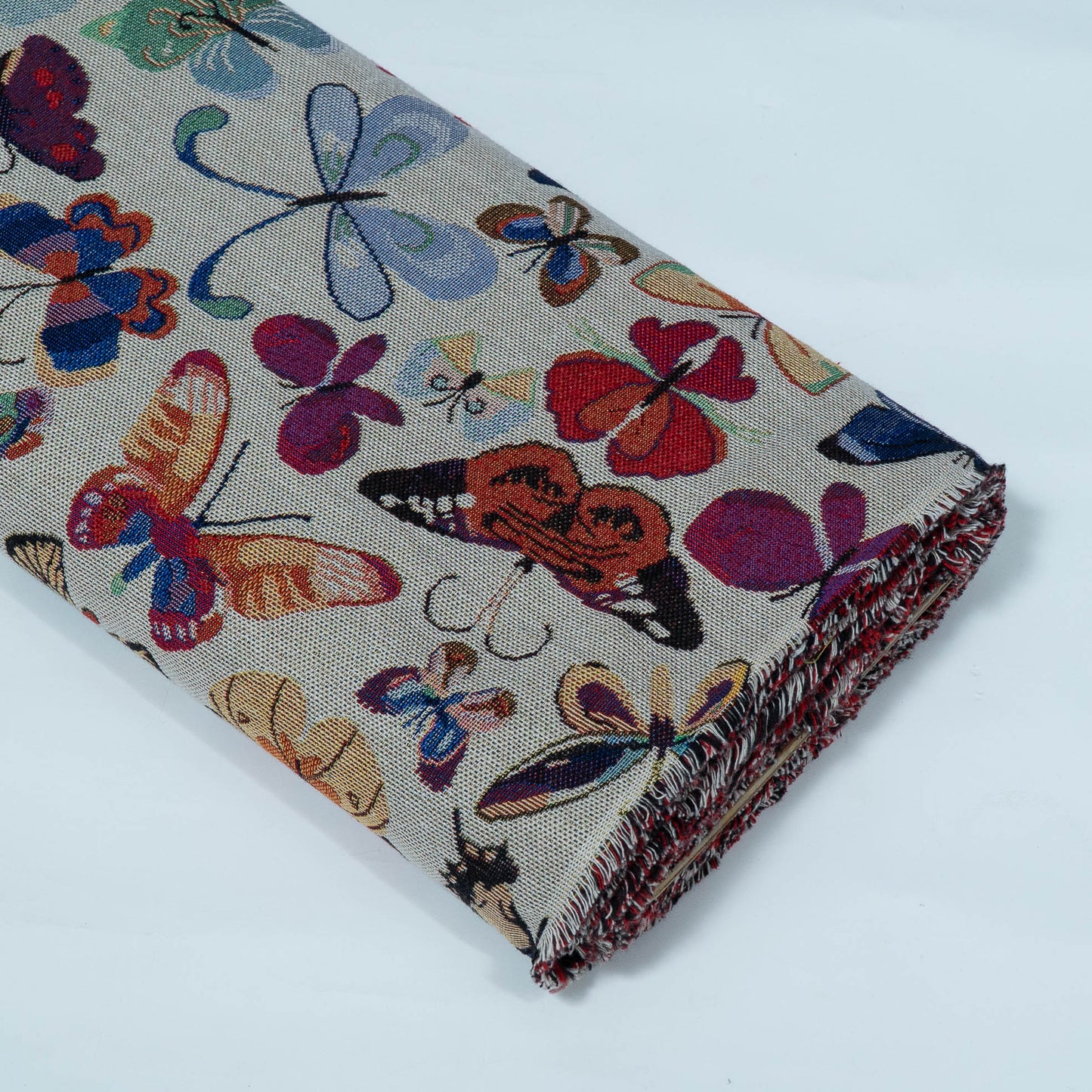 Multicolor Butterfly Design Cotton Blend Jacquard | SKU: JDD-474