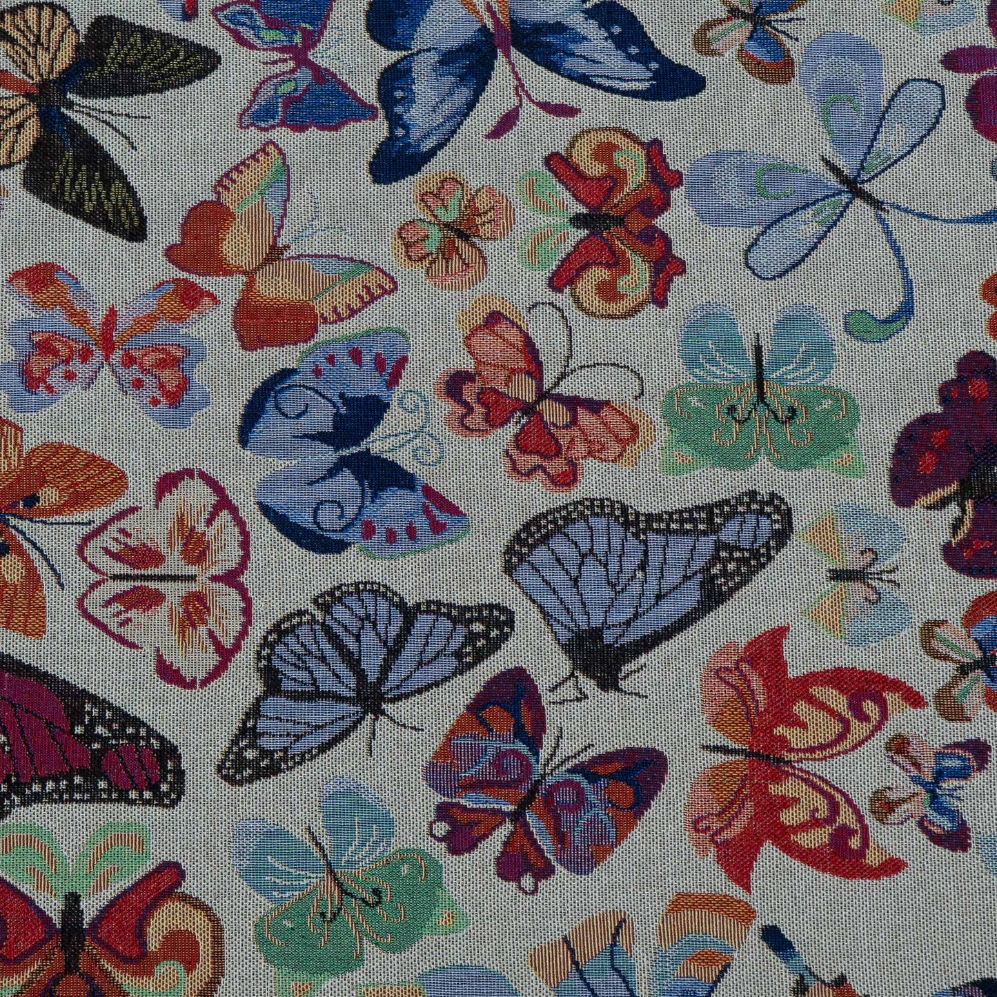 Multicolor Butterfly Design Cotton Blend Jacquard | SKU: JDD-474
