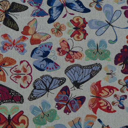 Multicolor Butterfly Design Cotton Blend Jacquard | SKU: JDD-474