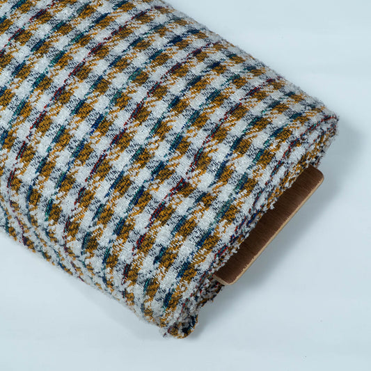 Multicolor Tweed Cotton Blend Jacquard | SKU: JDD-476