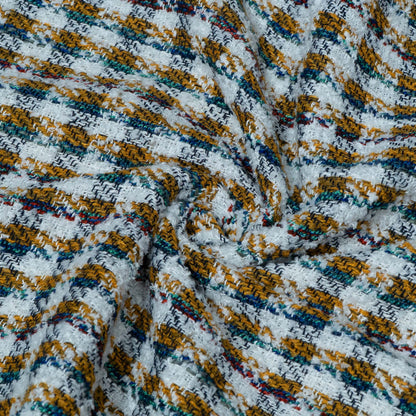 Multicolor Tweed Cotton Blend Jacquard | SKU: JDD-476