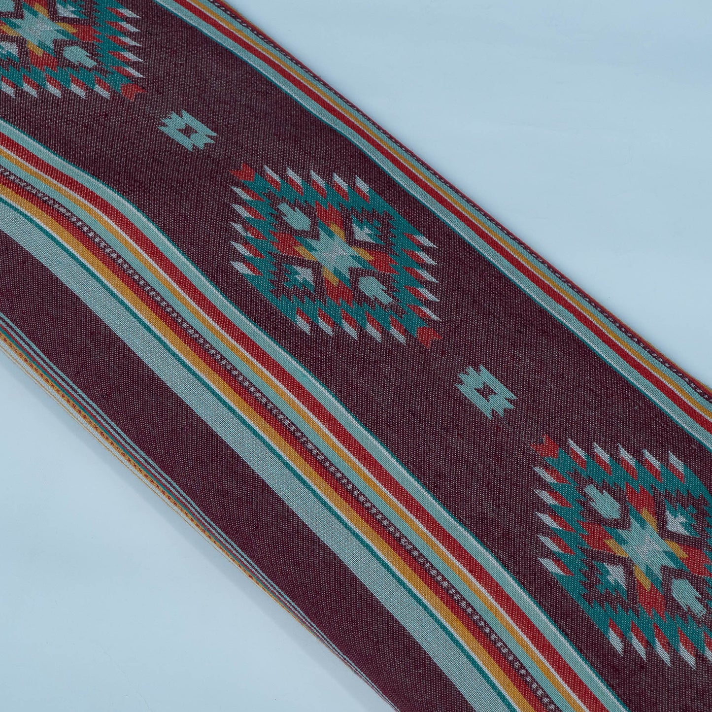 Brown & Multicolor Cotton Blend Jacquard | SKU: JDD-478