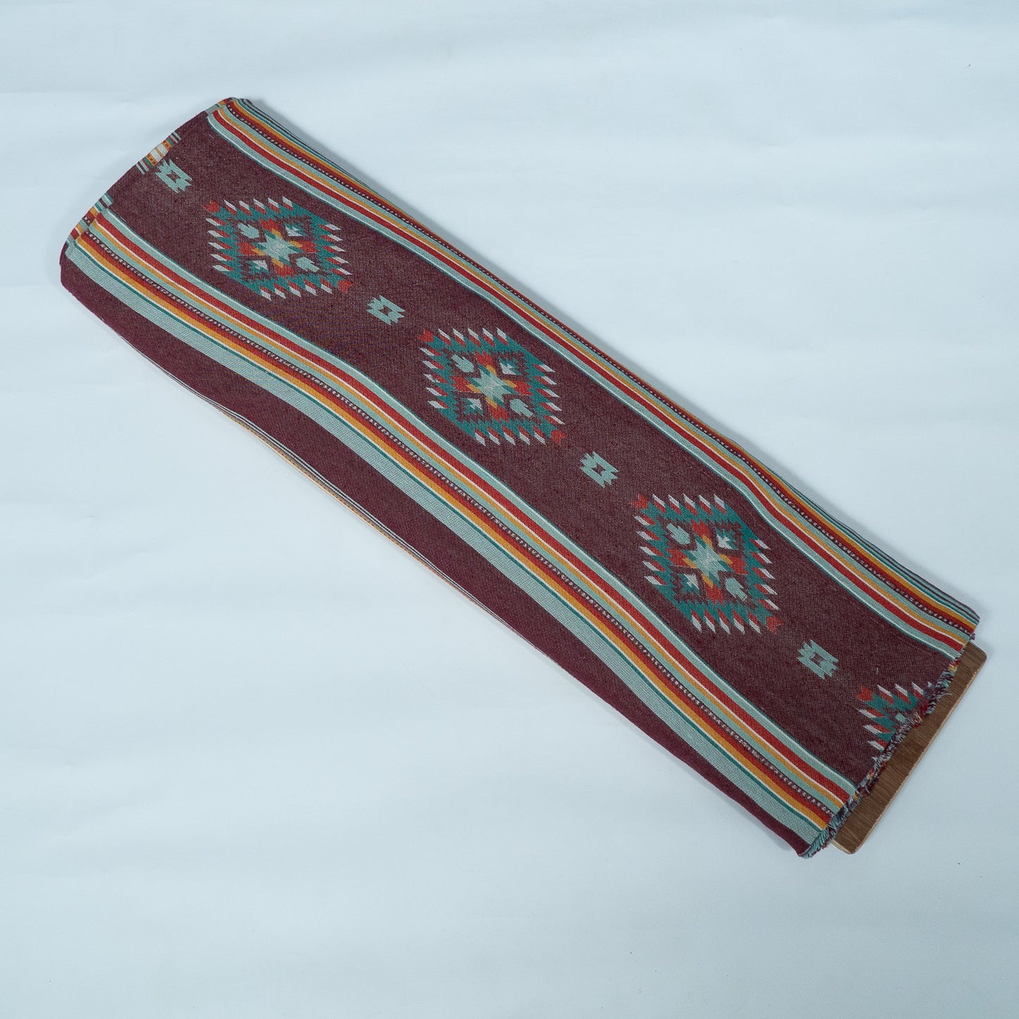 Brown & Multicolor Cotton Blend Jacquard | SKU: JDD-478