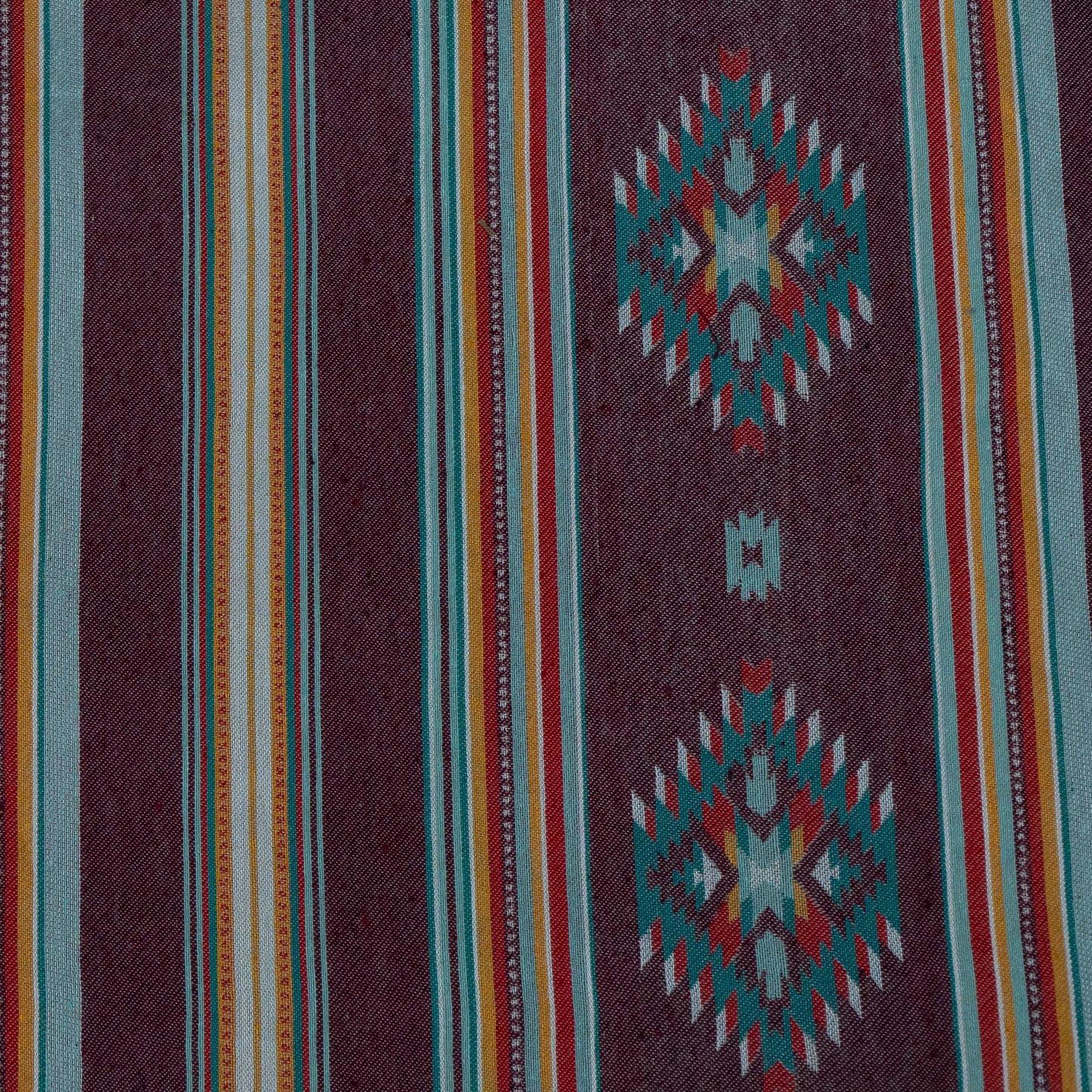 Brown & Multicolor Cotton Blend Jacquard | SKU: JDD-478