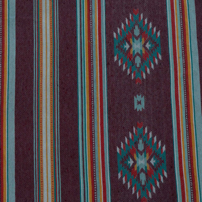 Brown & Multicolor Cotton Blend Jacquard | SKU: JDD-478