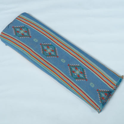 Blue & Multicolor Abstract Cotton Blend Jacquard | SKU: JDD-479