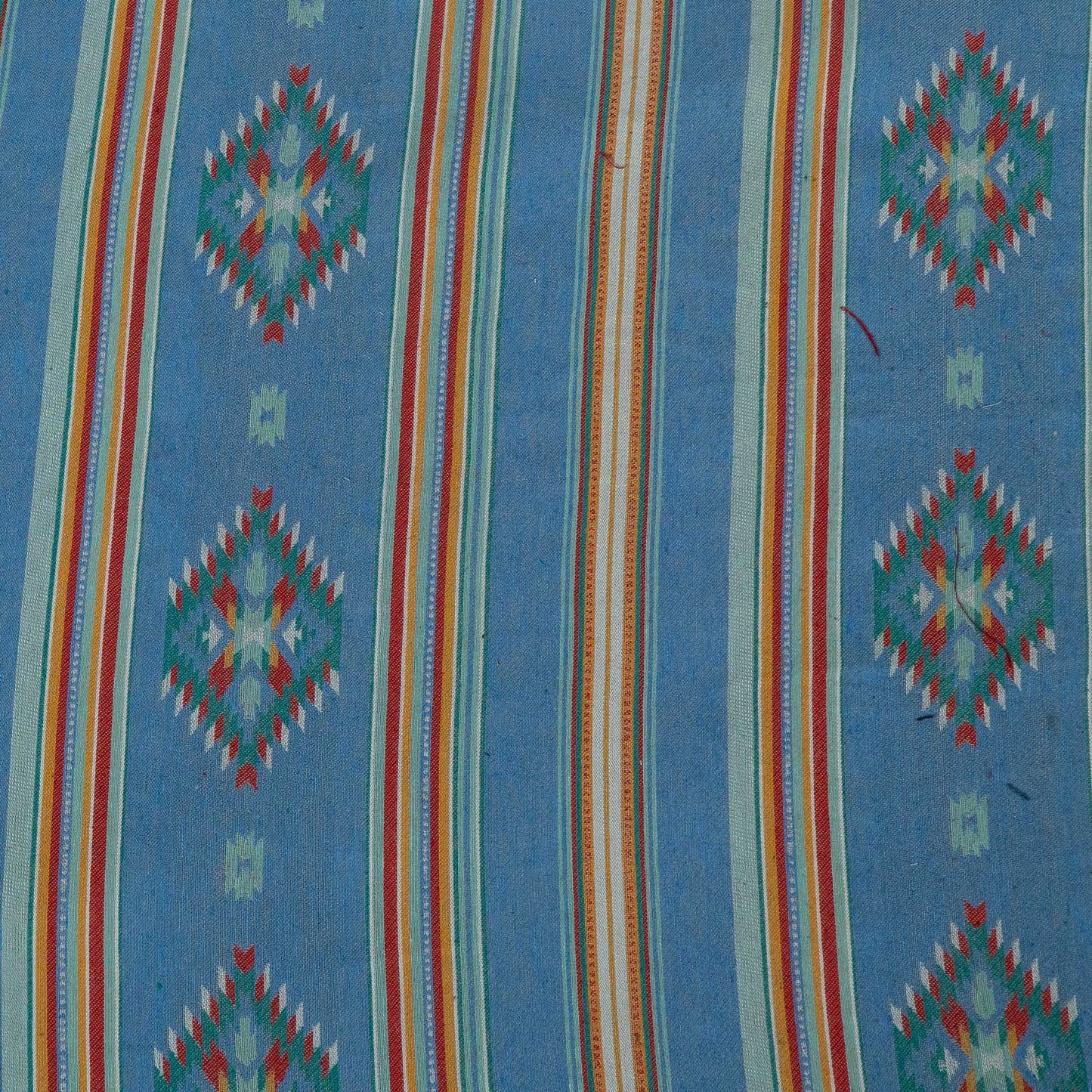 Blue & Multicolor Abstract Cotton Blend Jacquard | SKU: JDD-479
