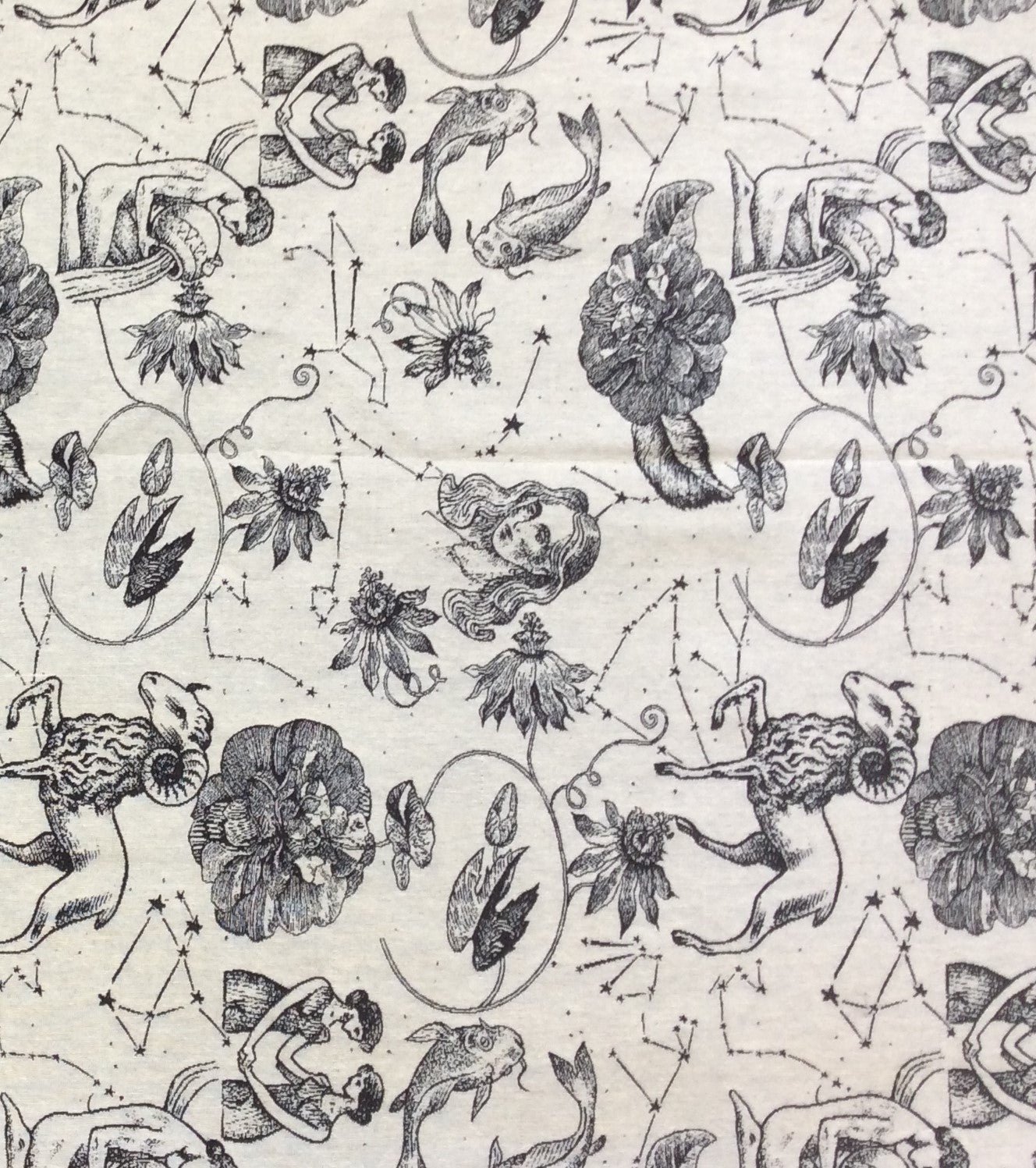 Black, White Cotton Blend Jacquard (SKU: JDD-482)