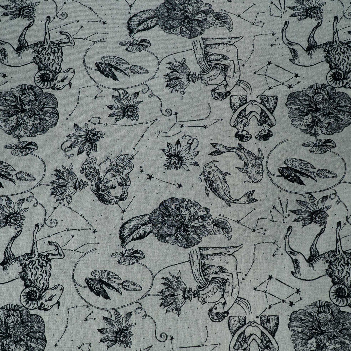 Black, White Cotton Blend Jacquard | SKU: JDD-482