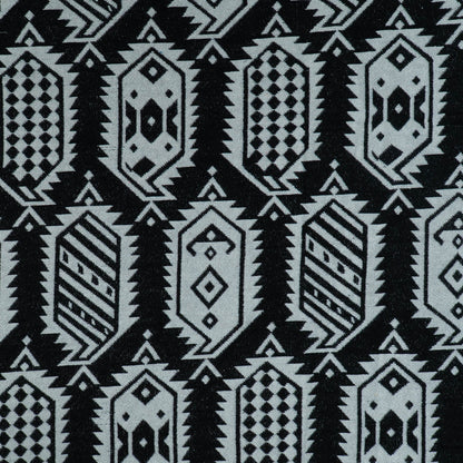 Black & White Abstract Design Cotton Blend Jacquard | SKU: JDD-486