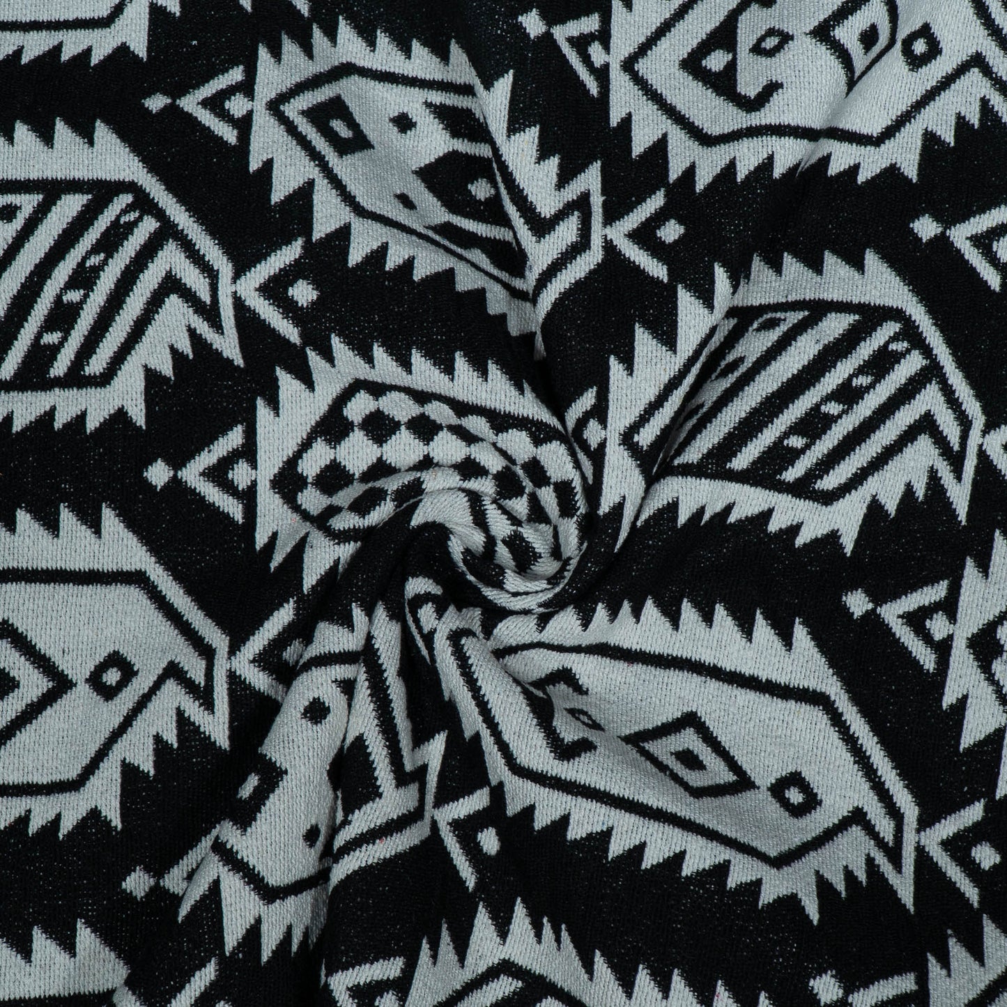 Black & White Abstract Design Cotton Blend Jacquard | SKU: JDD-486