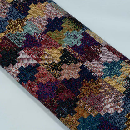 Multicolor Abstract Design Cotton Blend Jacquard | SKU : JDD-492