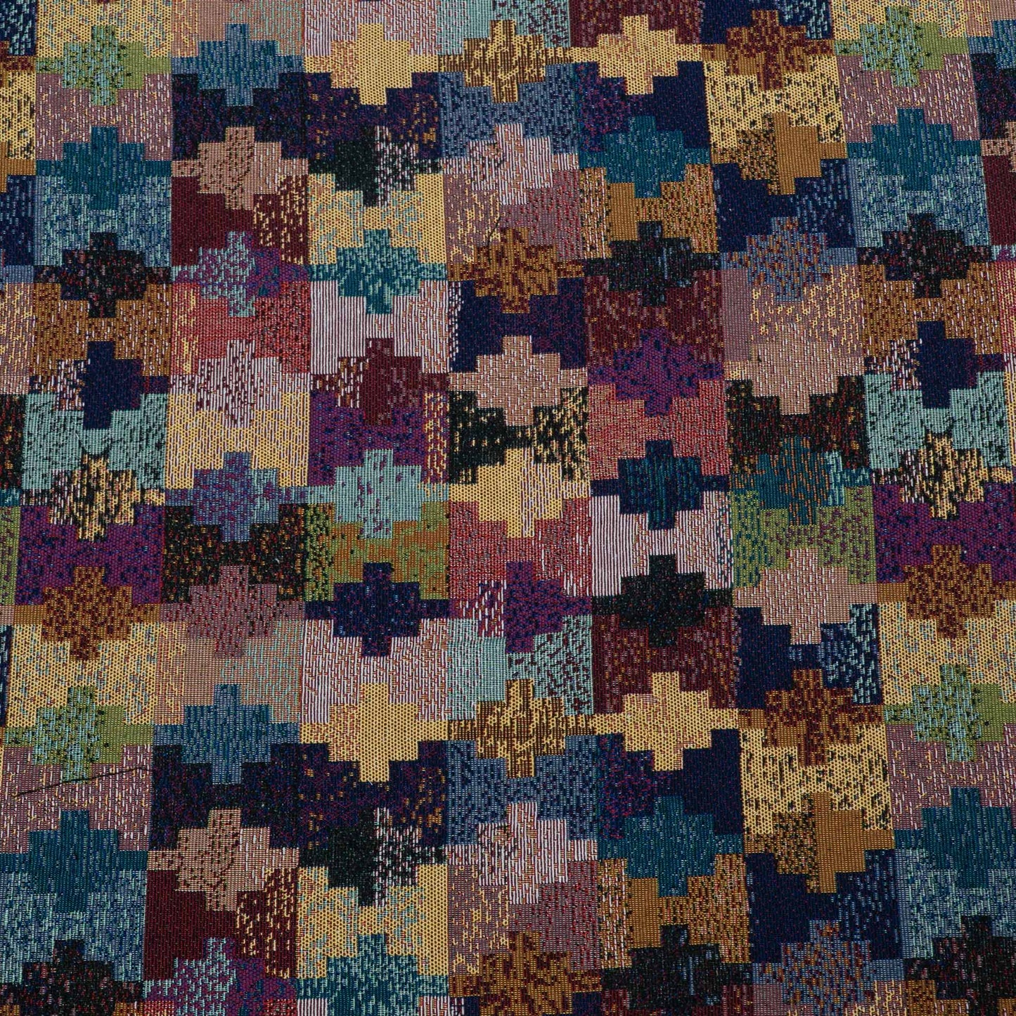Multicolor Abstract Design Cotton Blend Jacquard | SKU : JDD-492