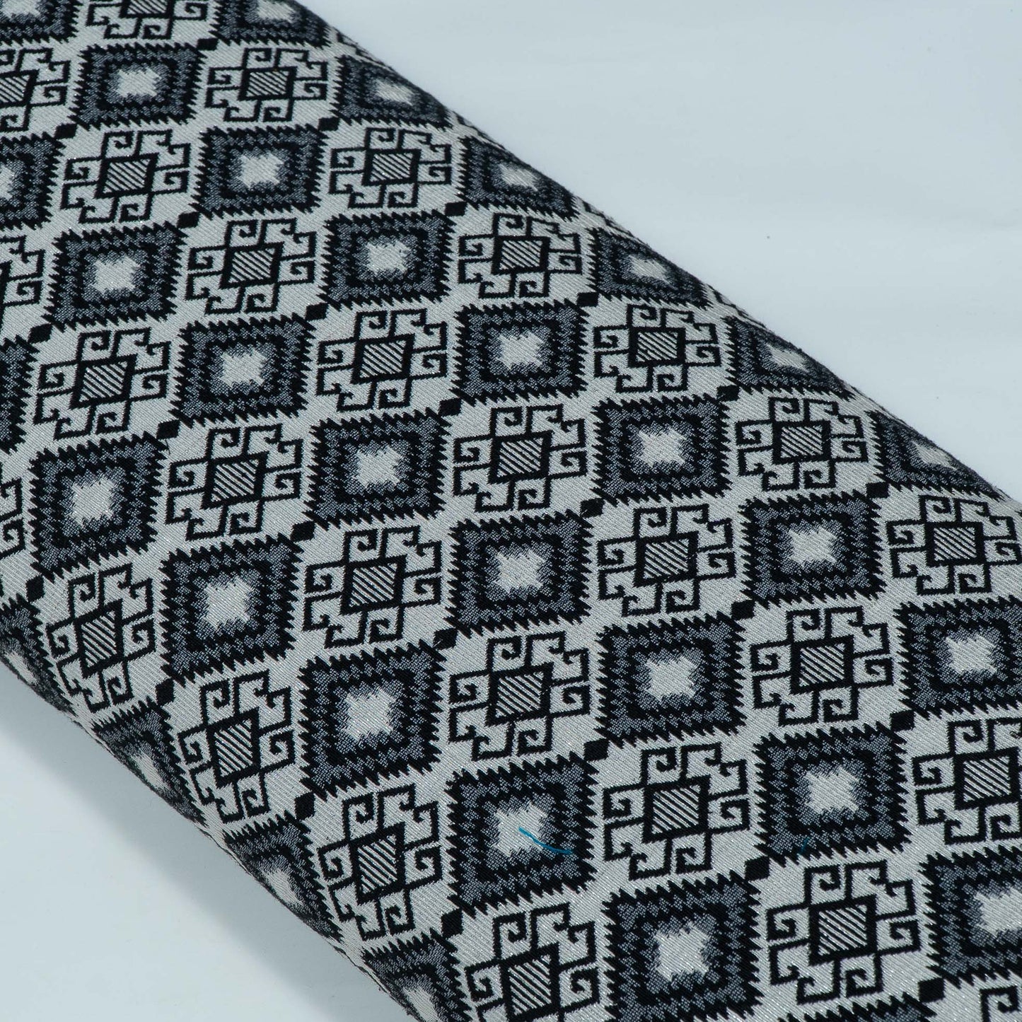 Black & Lurex Cotton Blend Jacquard | SKU: JDD-496