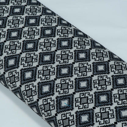 Black & Lurex Cotton Blend Jacquard | SKU: JDD-496