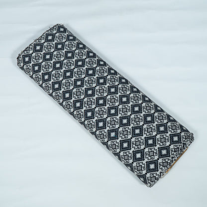 Black & Lurex Cotton Blend Jacquard | SKU: JDD-496