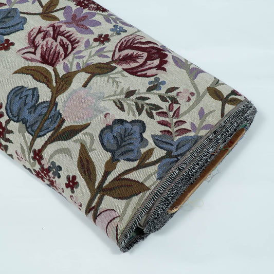 Off White Base Floral Design Cotton Blend Jacquard | SKU: JDD-498