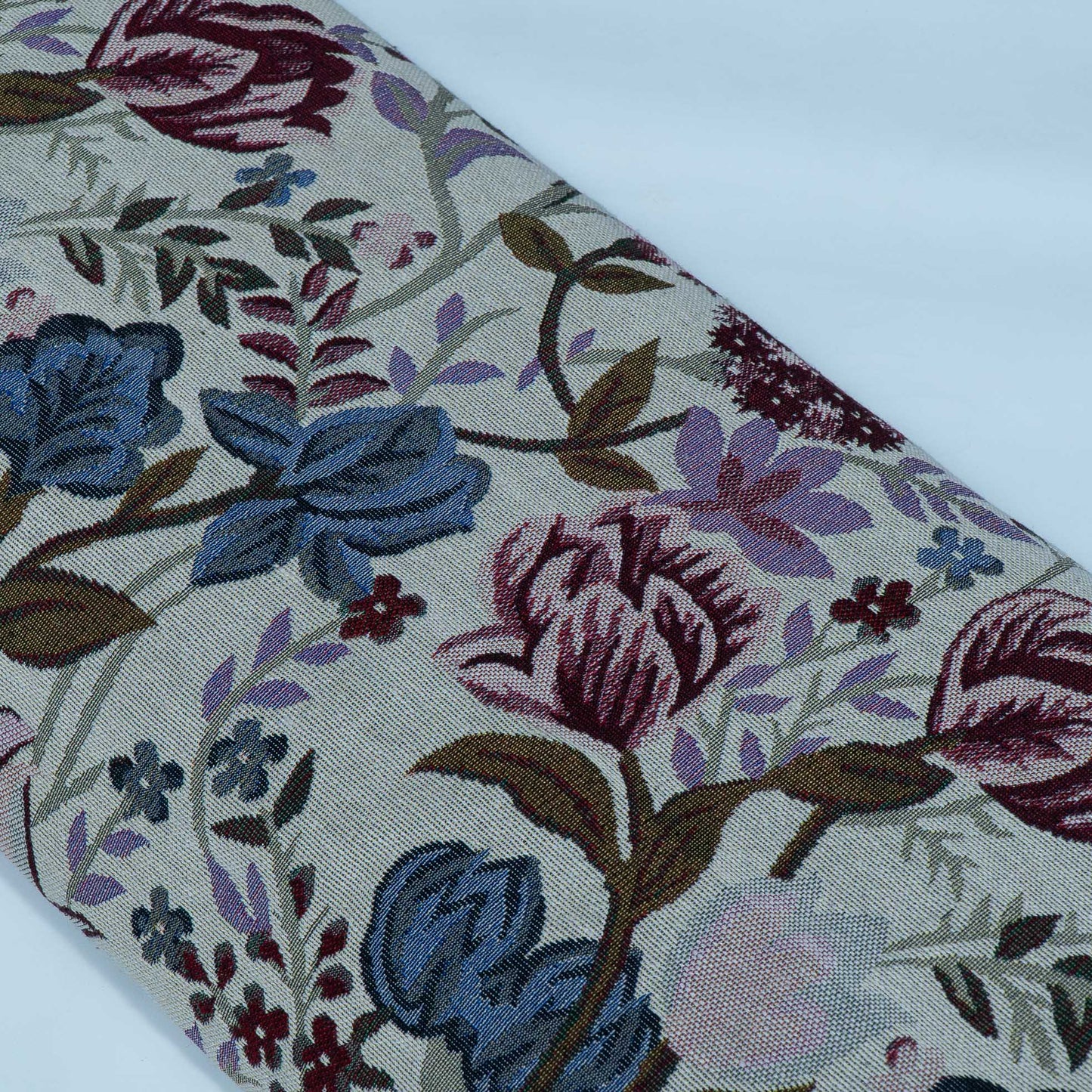 Off White Base Floral Design Cotton Blend Jacquard | SKU: JDD-498