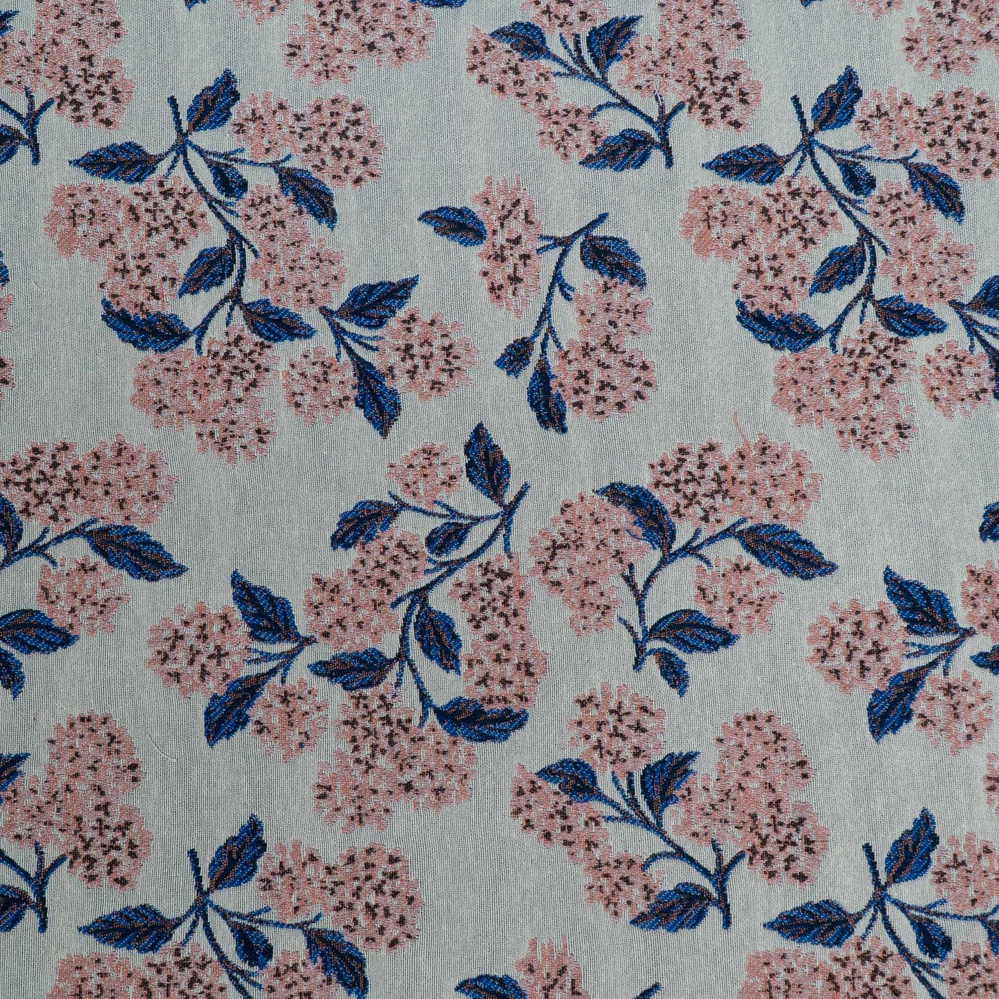 White Peach Floral Design Cotton Blend Jacquard | SKU: JDD-503