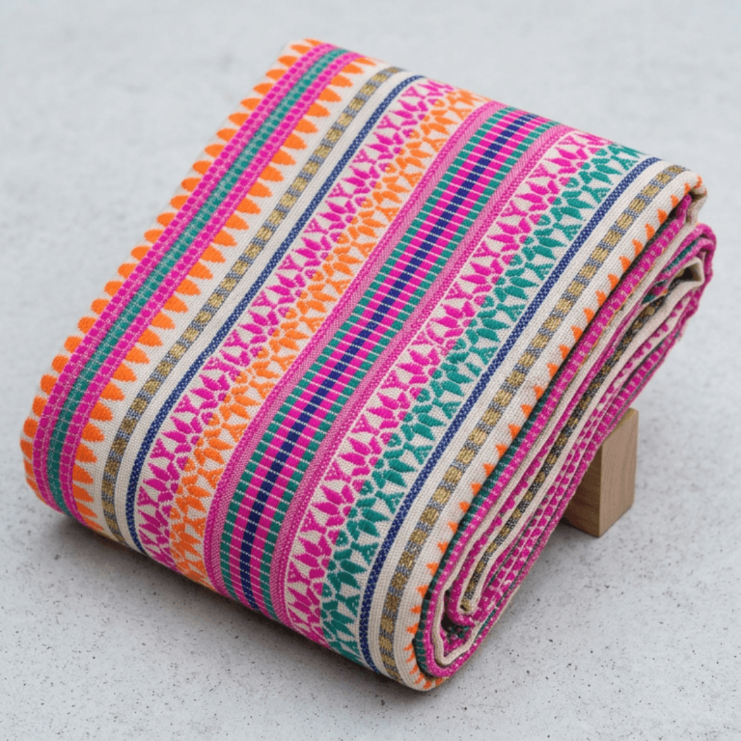 Multicolor Capsule Design Cotton Blend Jacquard | SKU: JDD-510