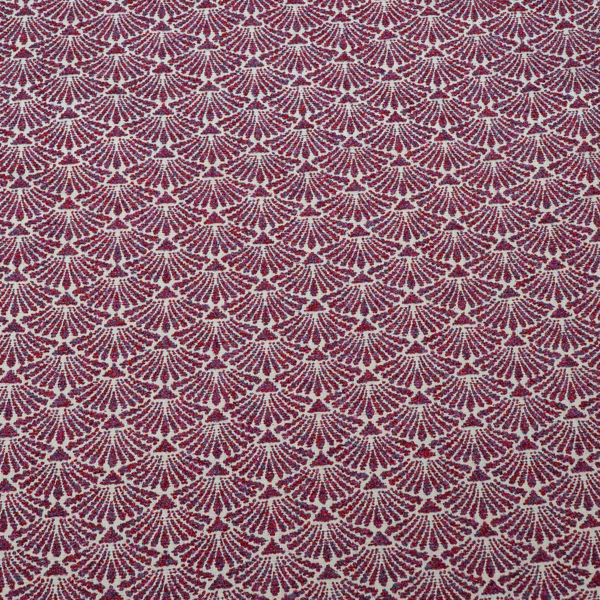 Purple Color Textured Cotton Blend Jacquard Fabric for Furnishing | Width: 54"