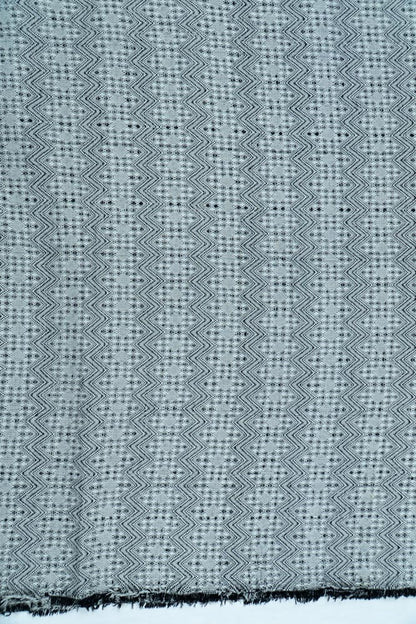 Black & White Chevron Cotton Blend Jacquard | SKU: JDD-69