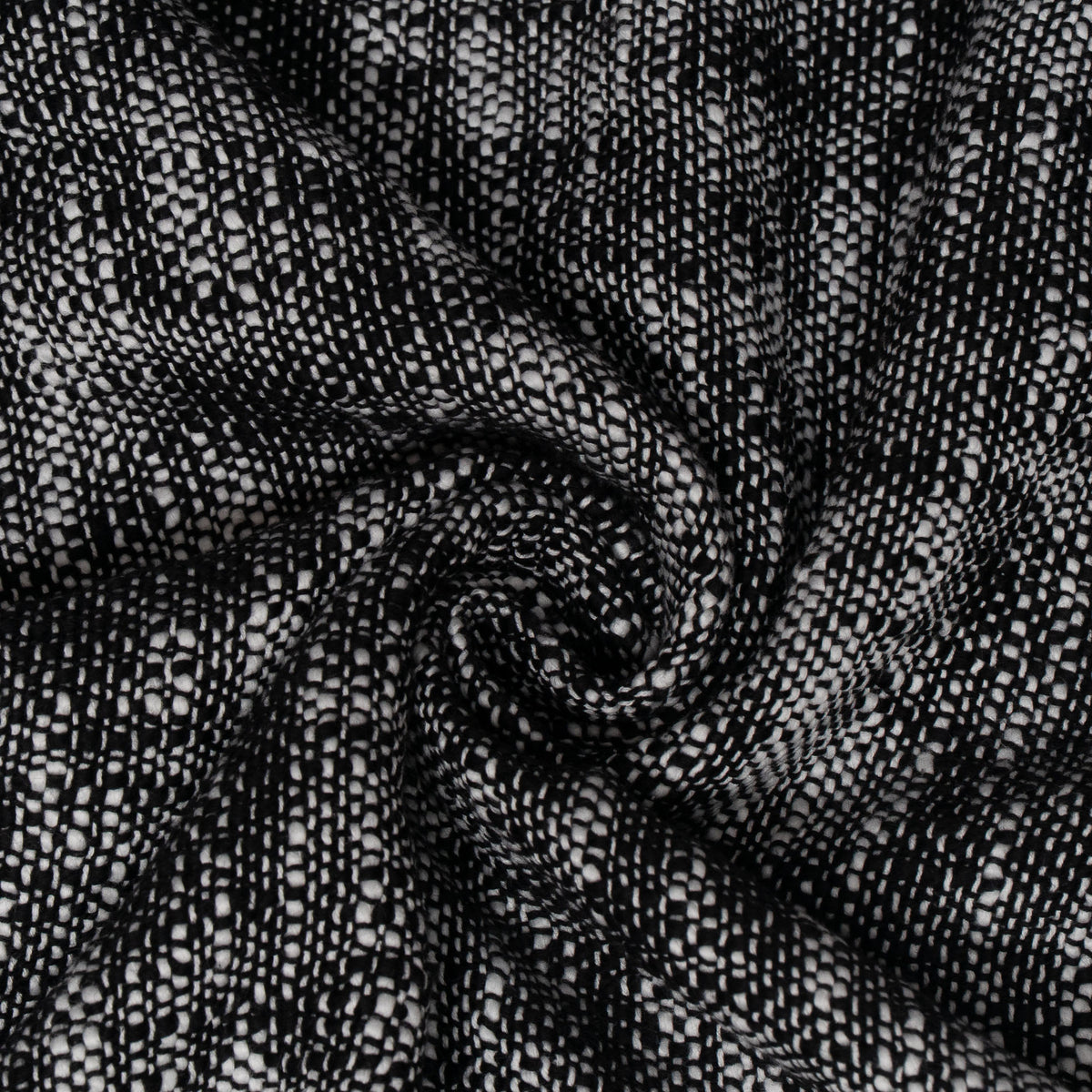 Black & White Cotton Blend Jacquard Fabric - 54" (137 cm)