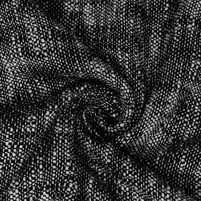 Black & White Cotton Blend Jacquard Fabric - 54" (137 cm)