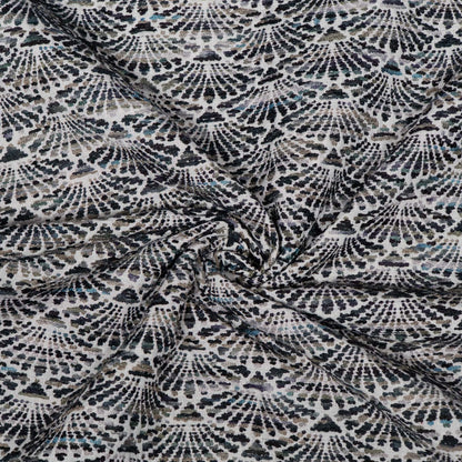 Green, Grey & Black Cotton Blend Jacquard Fabric - 54" (137 cm)