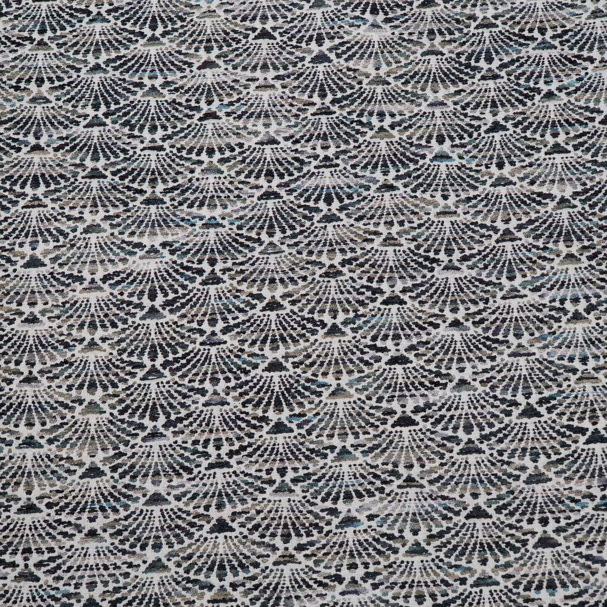 Green, Grey & Black Cotton Blend Jacquard Fabric - 54" (137 cm)
