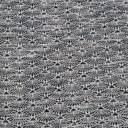 Green, Grey & Black Cotton Blend Jacquard Fabric - 54" (137 cm)