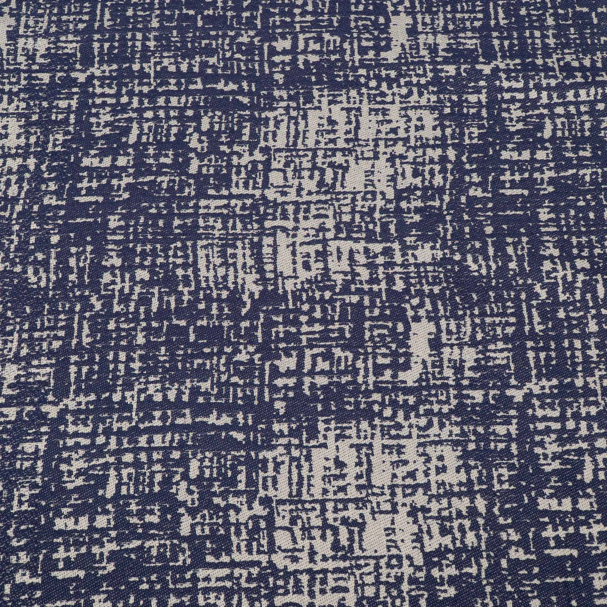 Blue & White Cotton Jacquard Fabric - 54" (137 cm)