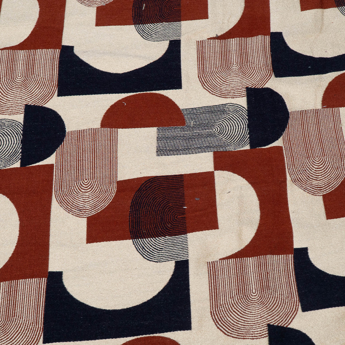 Multicolor Geometrical Design Cotton Acrylic Blend Jacquard Fabric - 54" (137 cm)