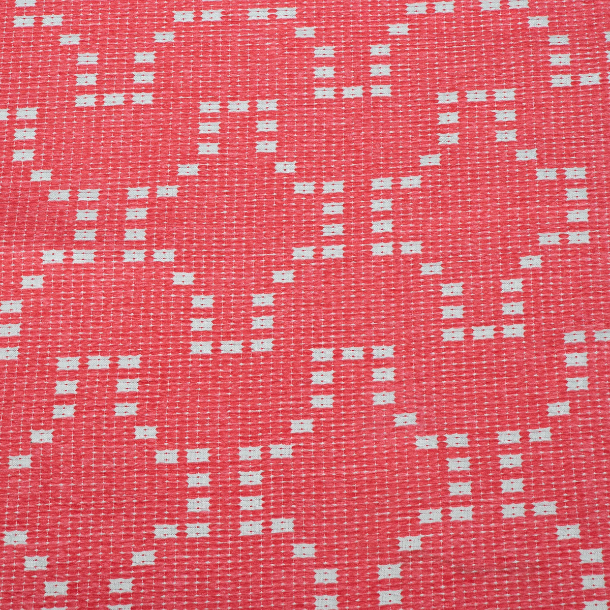 Pink color Cotton Velvet Blend Jacquard Fabric for Furniahing | Width: 54"