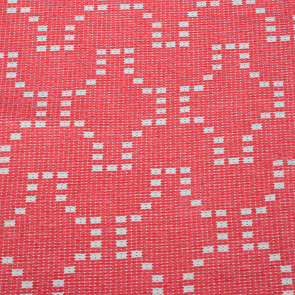 Pink color Cotton Velvet Blend Jacquard Fabric for Furniahing | Width: 54"