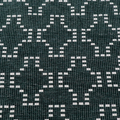 Bottel Green Cotton Velvet Blend Jacquard Fabric for Furnishing | Width: 54"