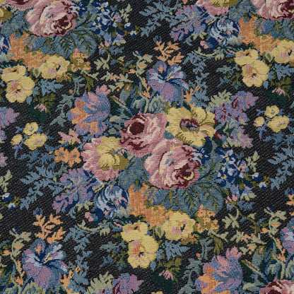 Multicolor Floral Design Cotton Blend Jacquard Fabric for Furnishing | Width: 54"