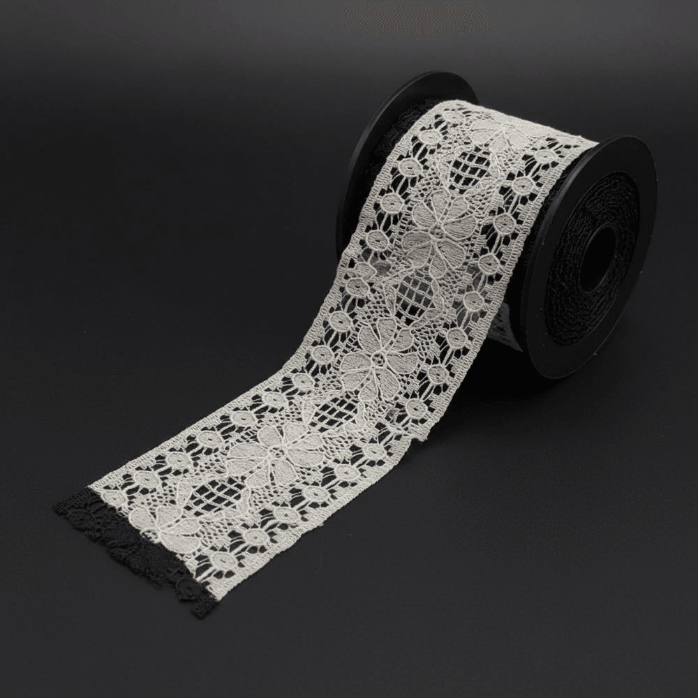 White Dyeable Crochet lace (Width : 2 Inch & Sku: K-1)