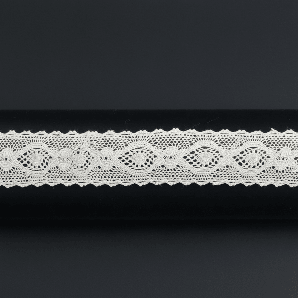 White Dyeable Crochet lace (Width : 1 Inch & Sku: K-12)