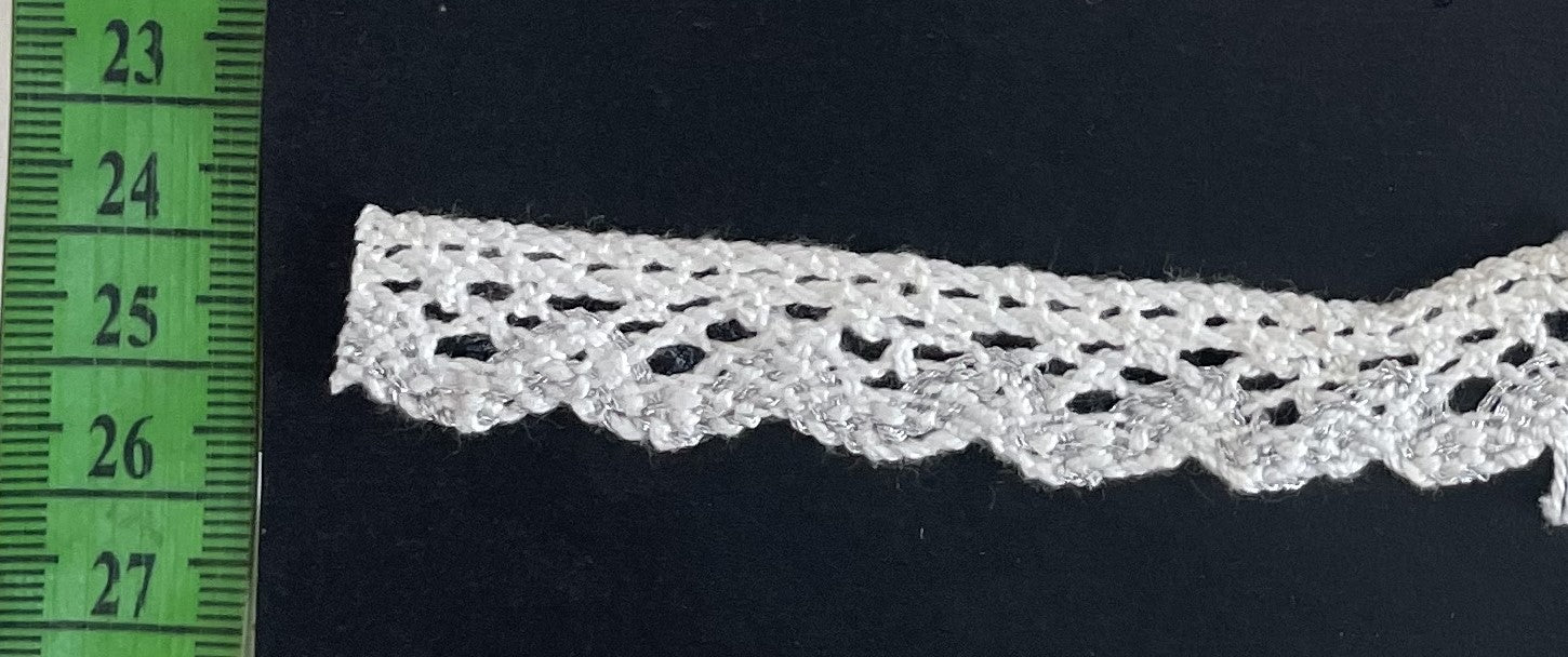 White Dyeable Crochet Lace (Sku: K-132)