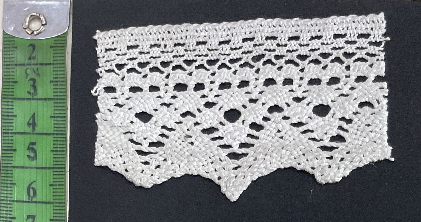 White Dyeable Crochet Lace (Sku: K-134)