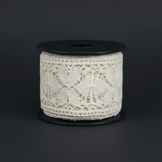 White Dyeable Crochet lace (Width : 1.5 Inch & Sku: K-17)