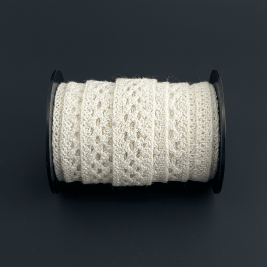 White Dyeable Crochet lace (Width : 3 cm & Sku: K-20)